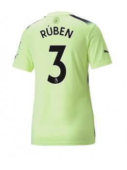 Manchester City Ruben Dias #3 Ausweichtrikot für Frauen 2022-23 Kurzarm